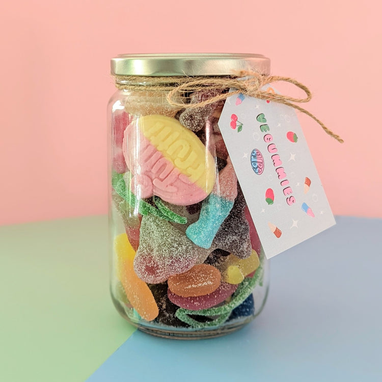 Vegan sweet gift jars