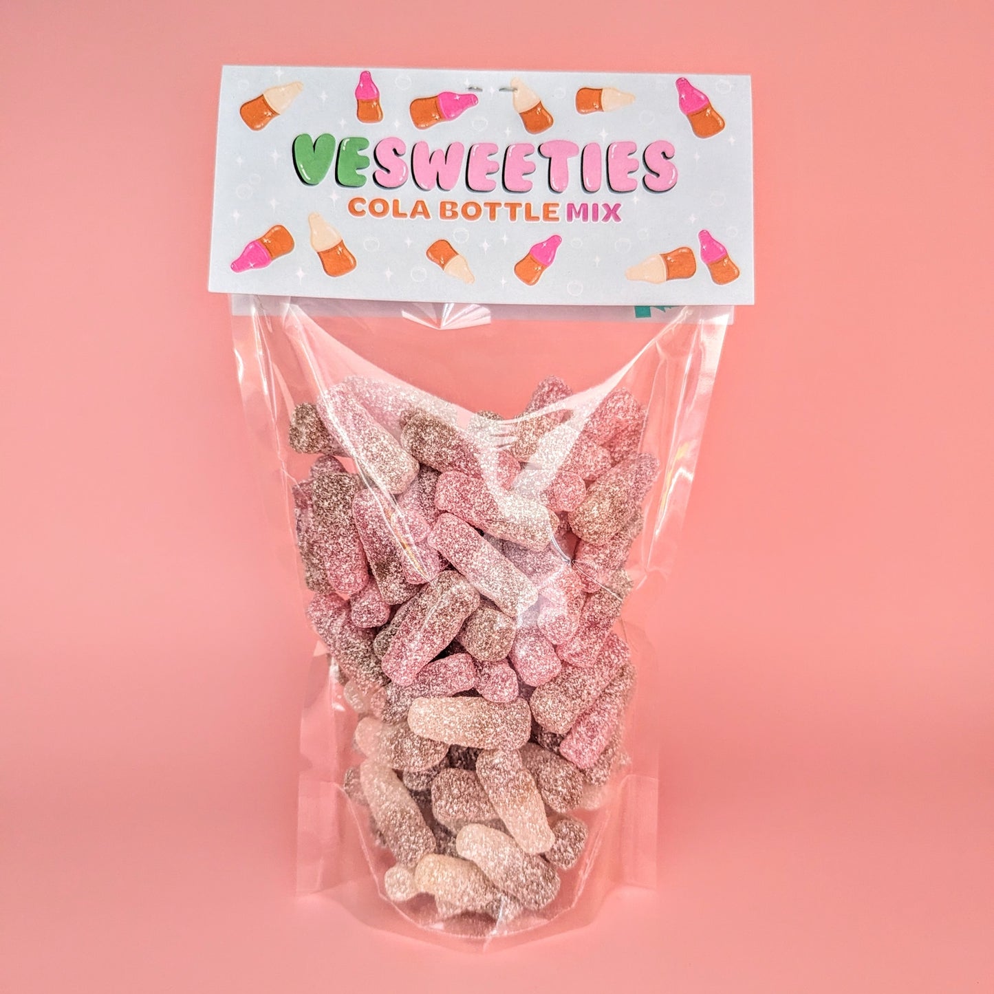 Vegan cola bottle mix sweet pouch