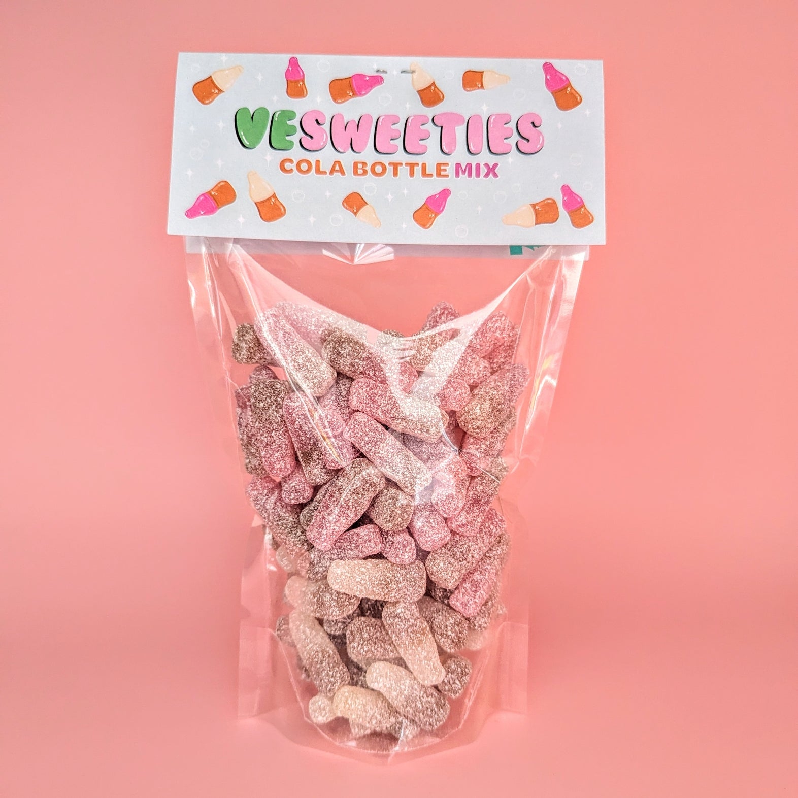Vegan cola bottle mix sweet pouch