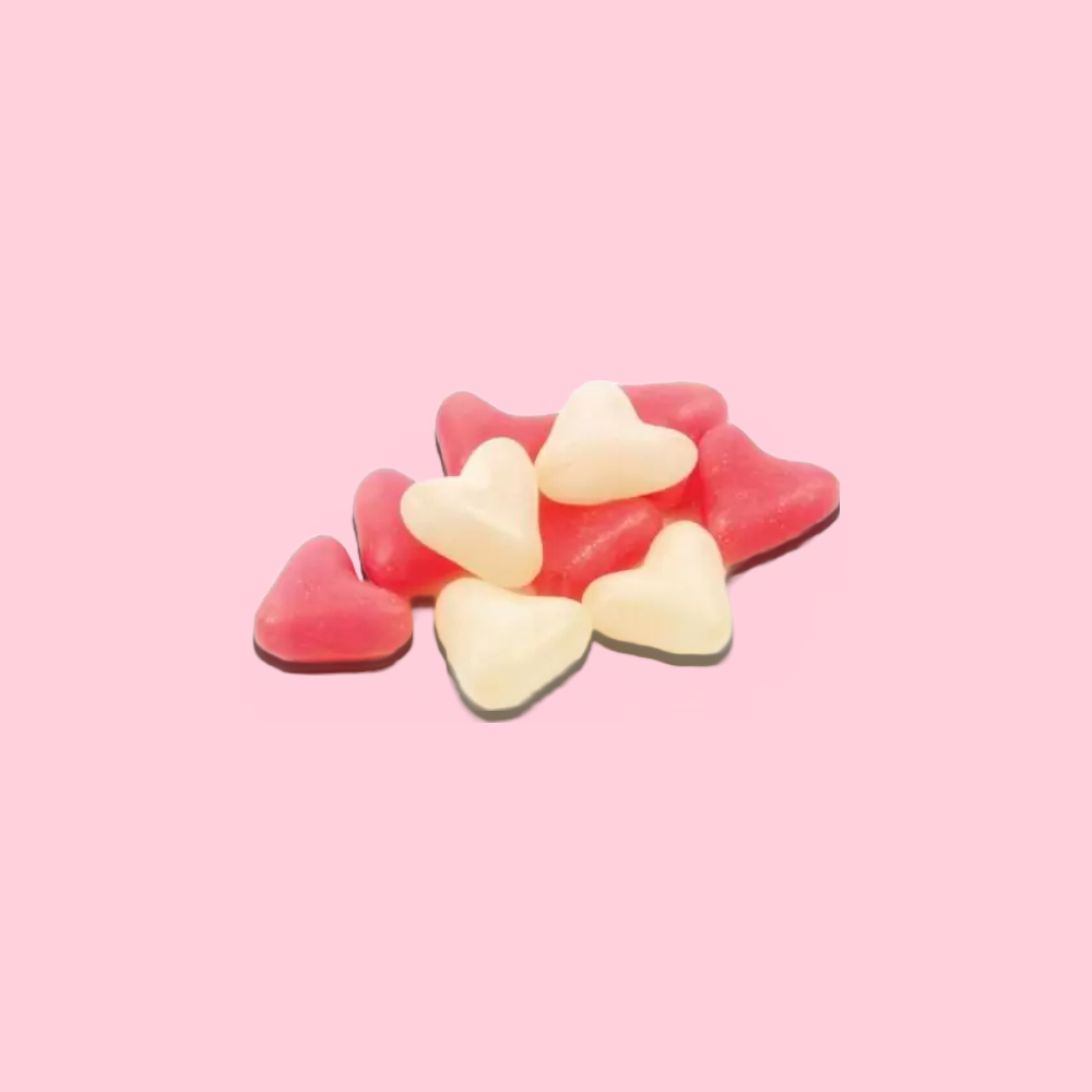 Vegan jelly bean hearts