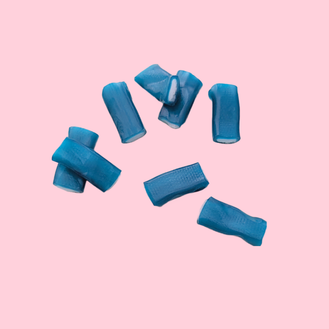 Vegan raspberry pencil sweets