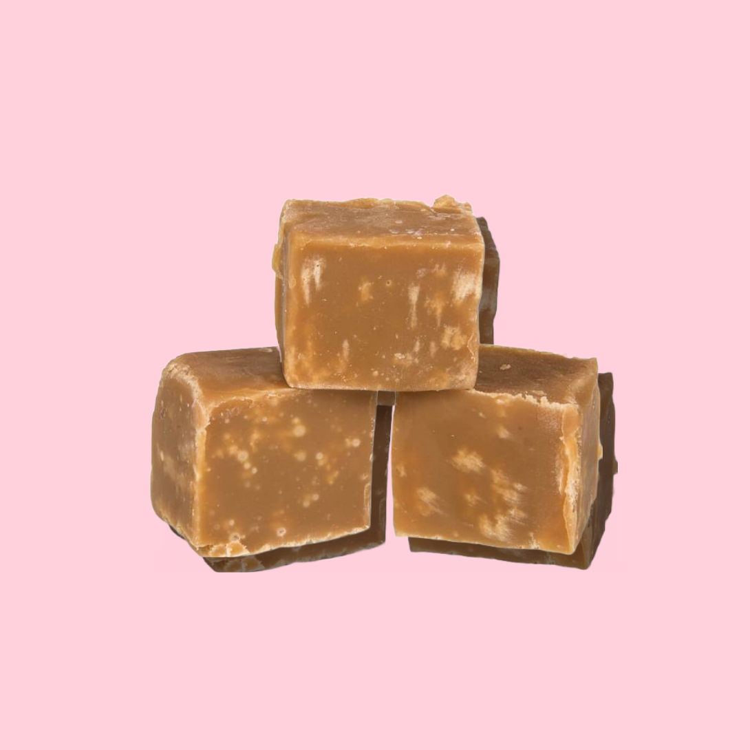 Vegan salted caramel fudge