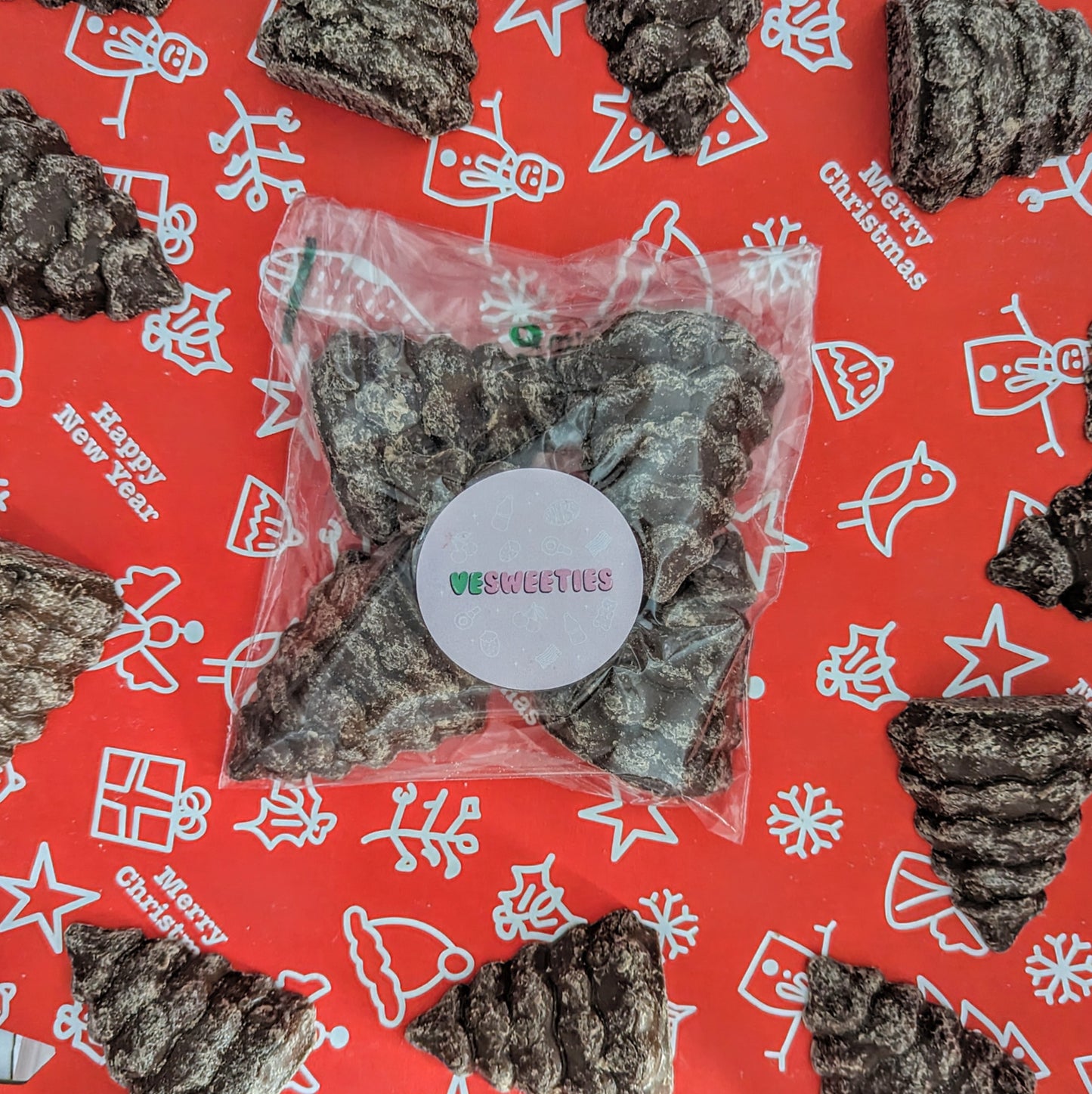 Chocolate vegan Christmas trees