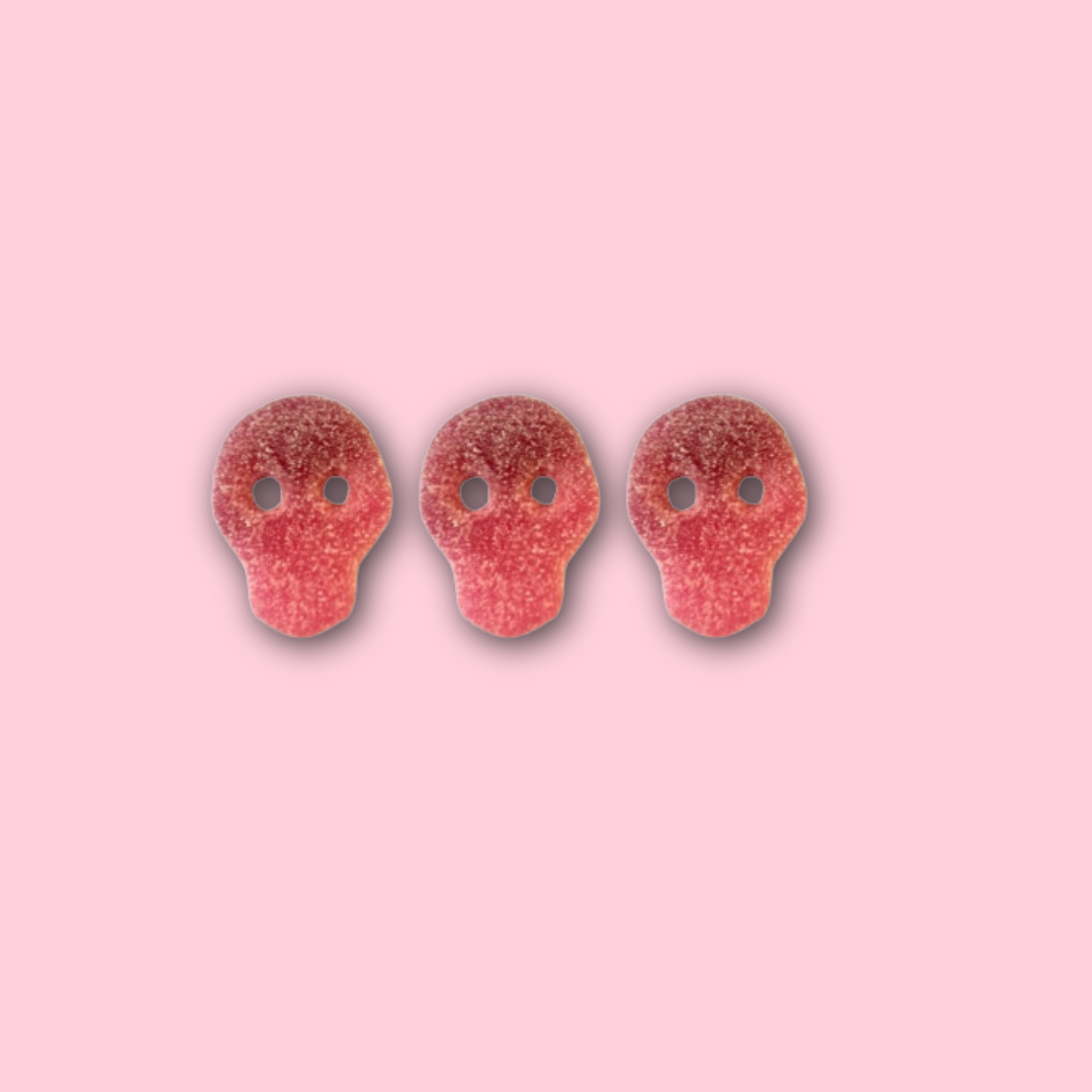 Pomegranate & Cherry skulls
