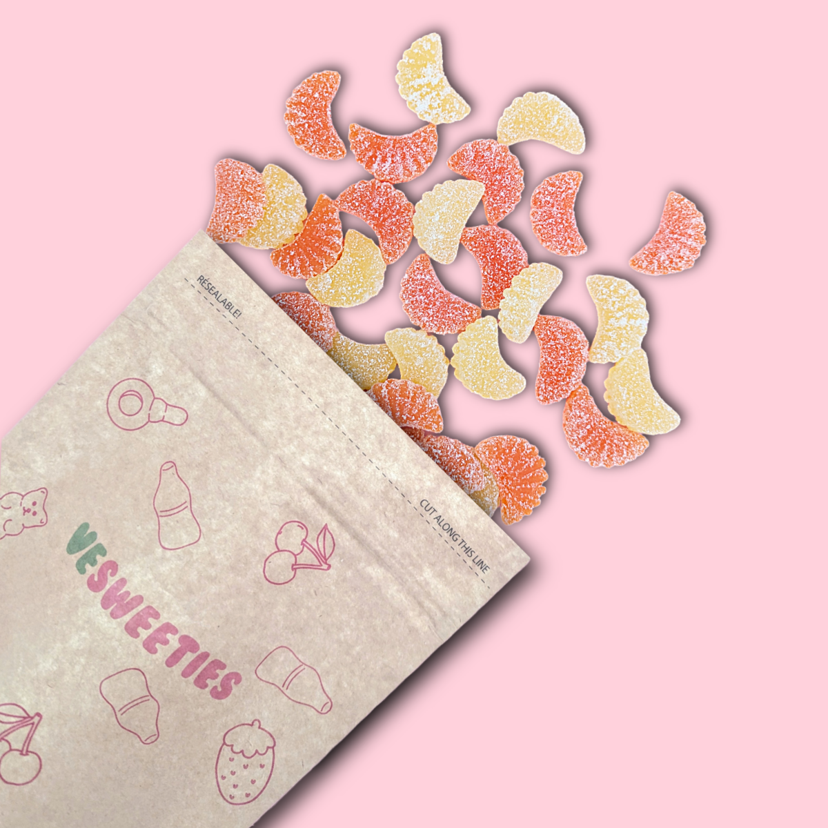 Vegan Sweet pouch Citrus Pastilles