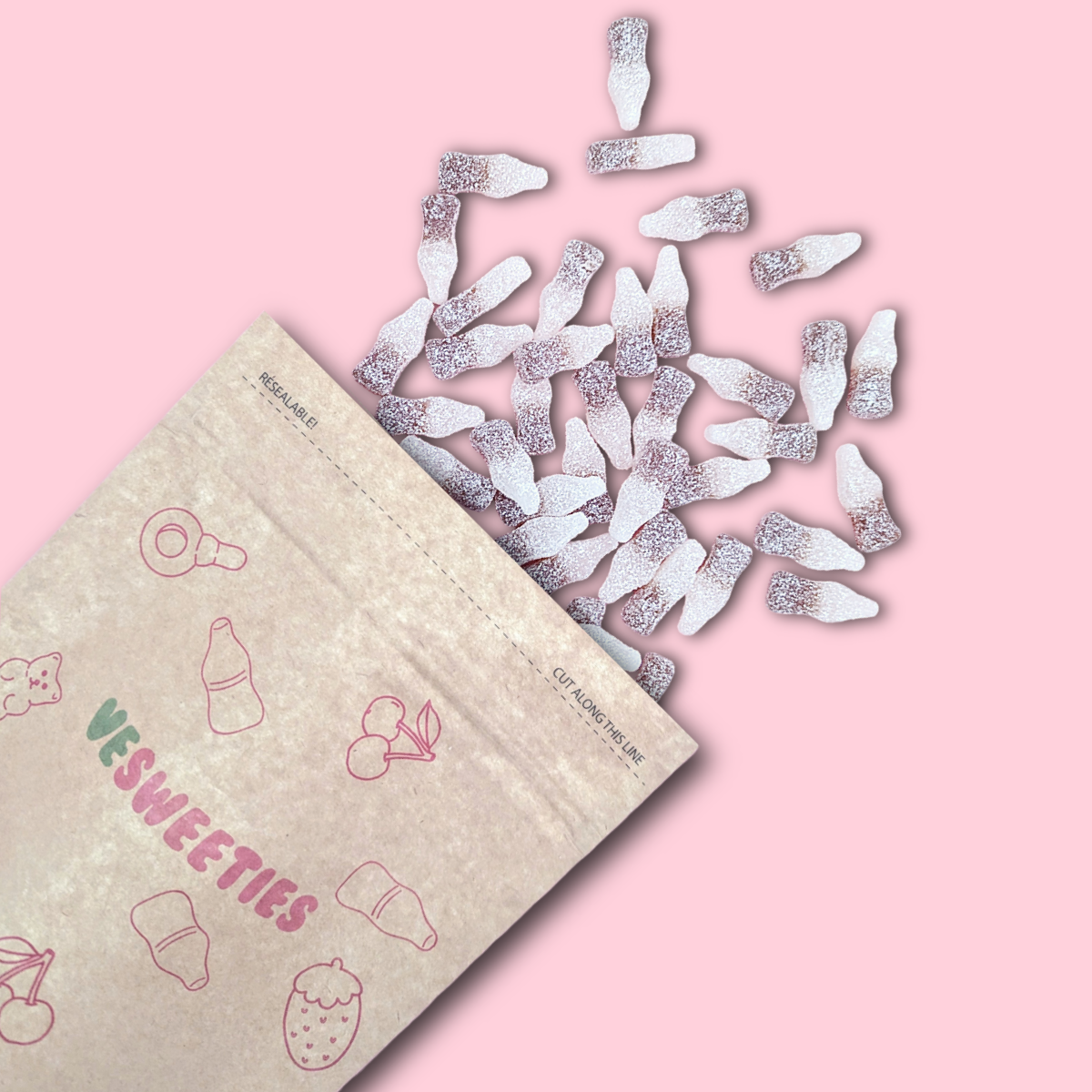 Vegan Sweet pouch cola bottles