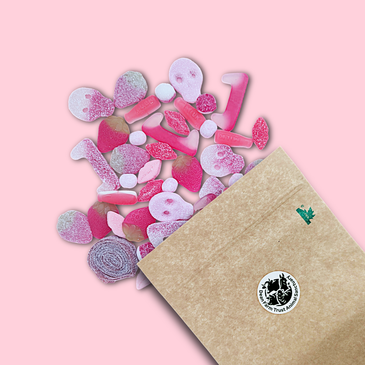 Strawberry vegan sweet pouch limited edition