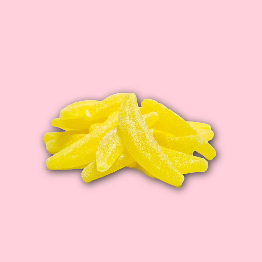 Sugared Gummy Bananas
