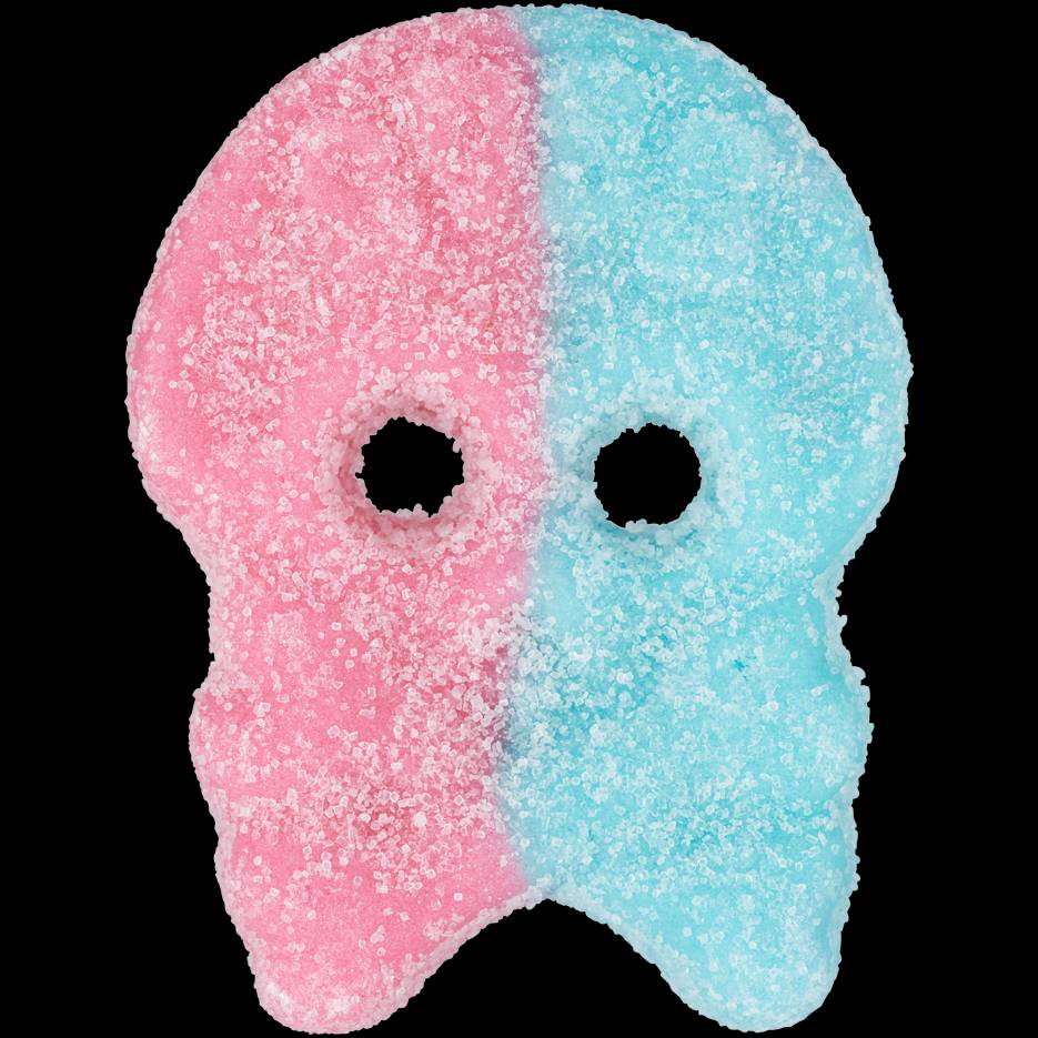 Bubs bubblegum sour skulls vegan sweet