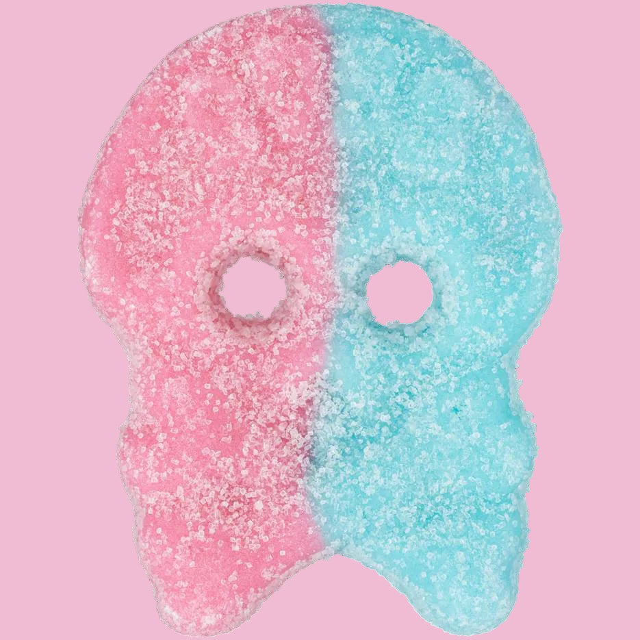 Bubs bubblegum sour skulls vegan sweet
