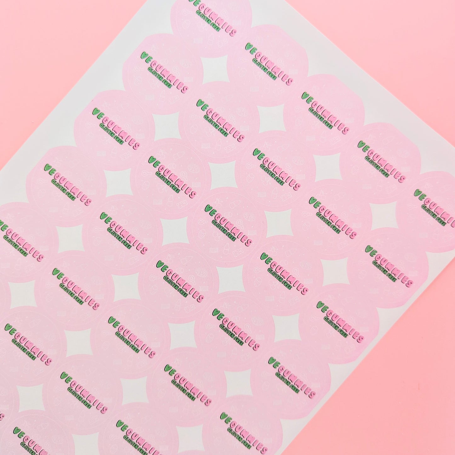 paper gluten free sticker for sweet bags