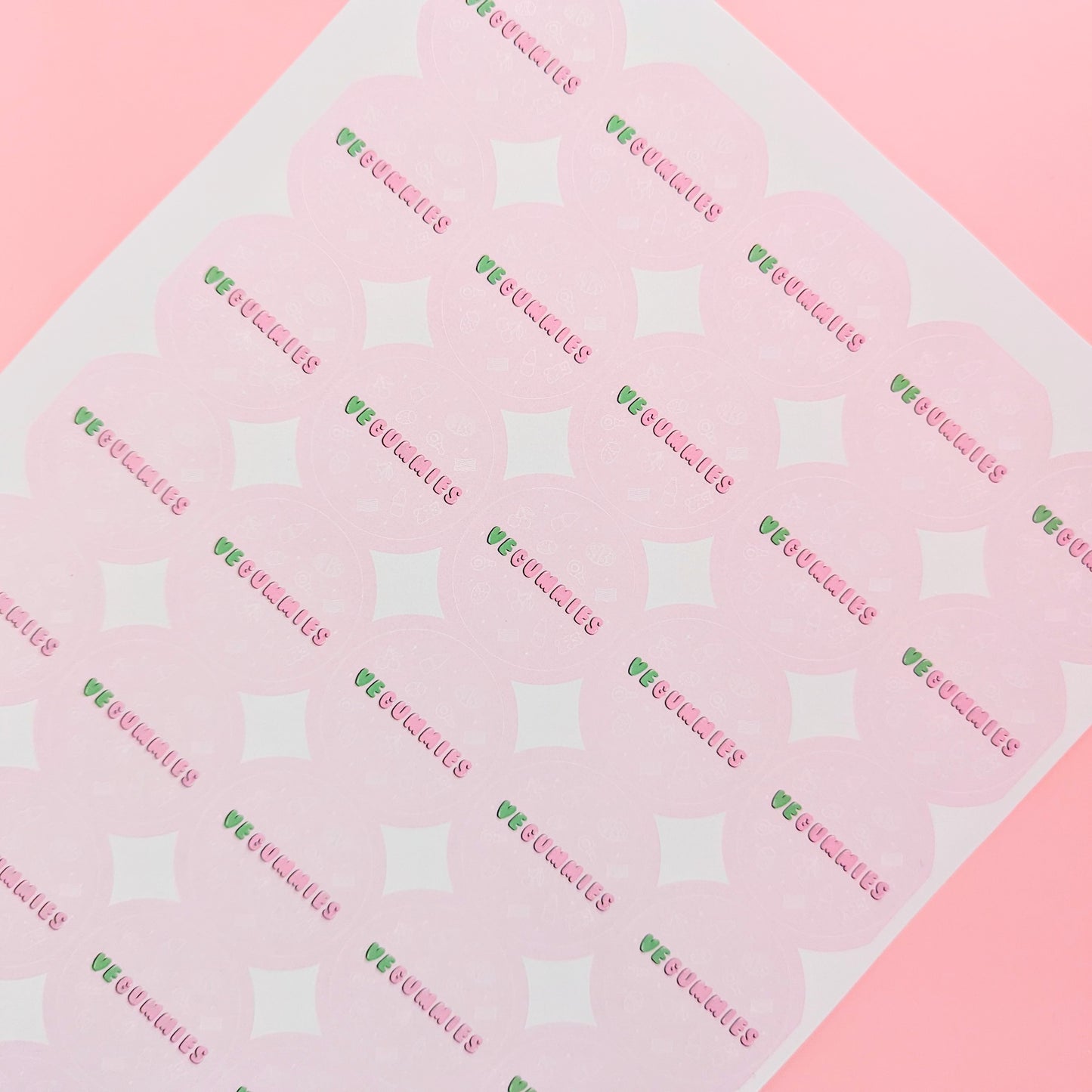 Paper stickers for sweet bags