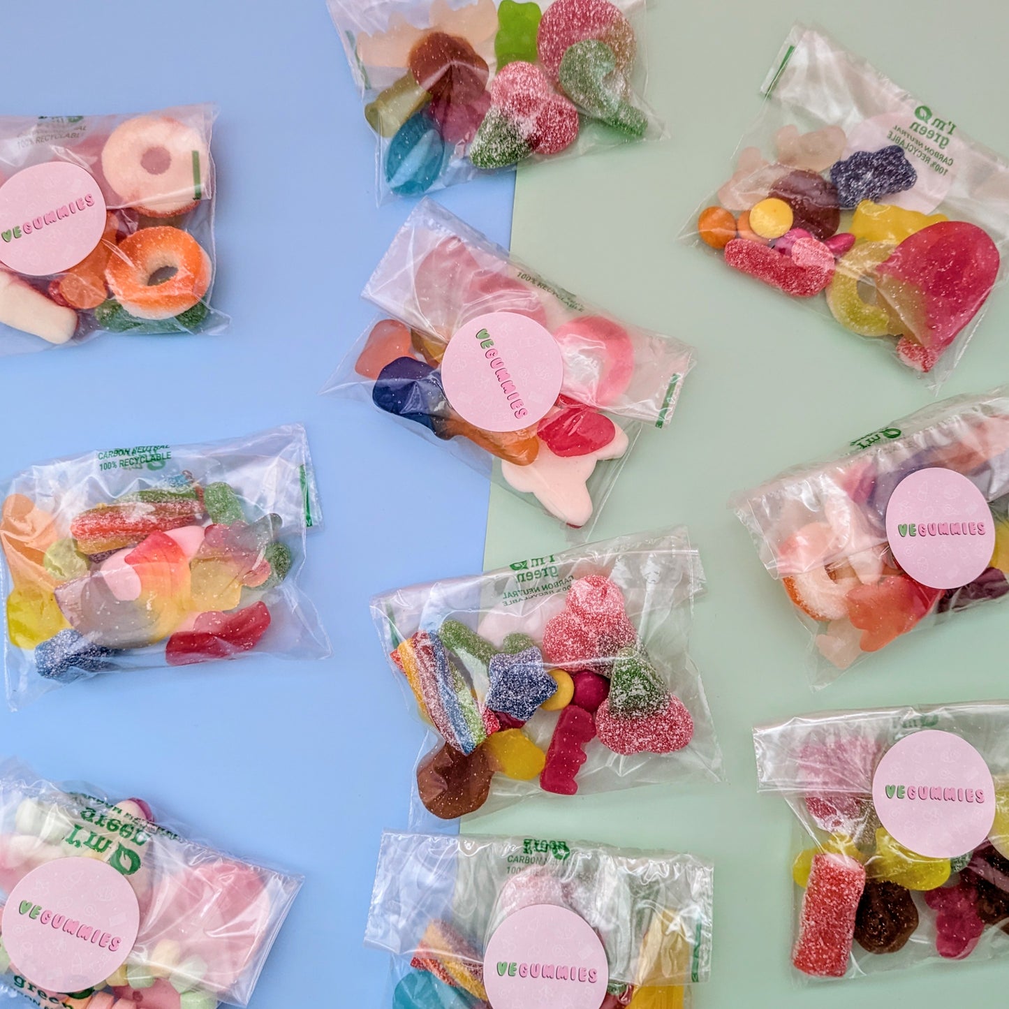 Vegan sweet advent bags