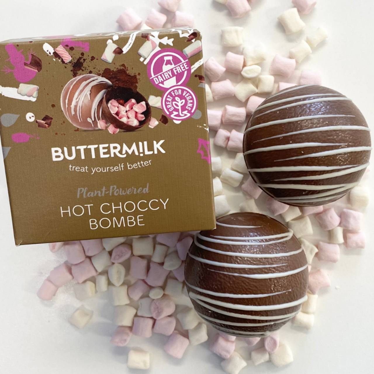 Vegan hot chocolate bomb