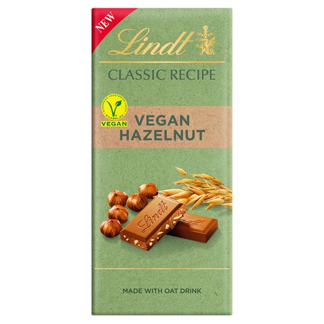 Vegan Lindt hazelnut chocolate bar