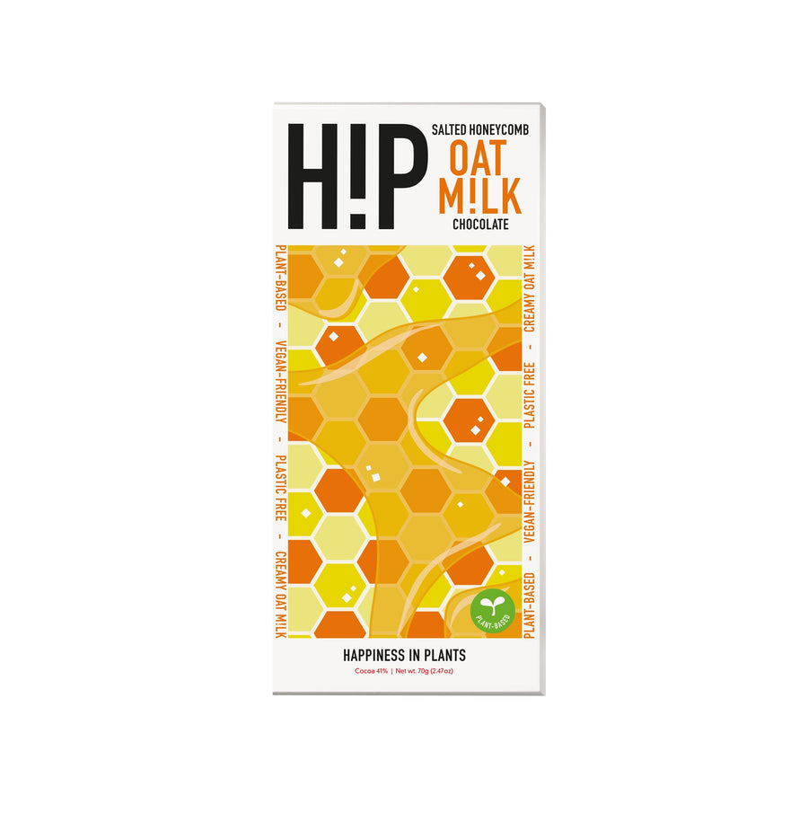 Vegan hip honeycomb chocolate bar