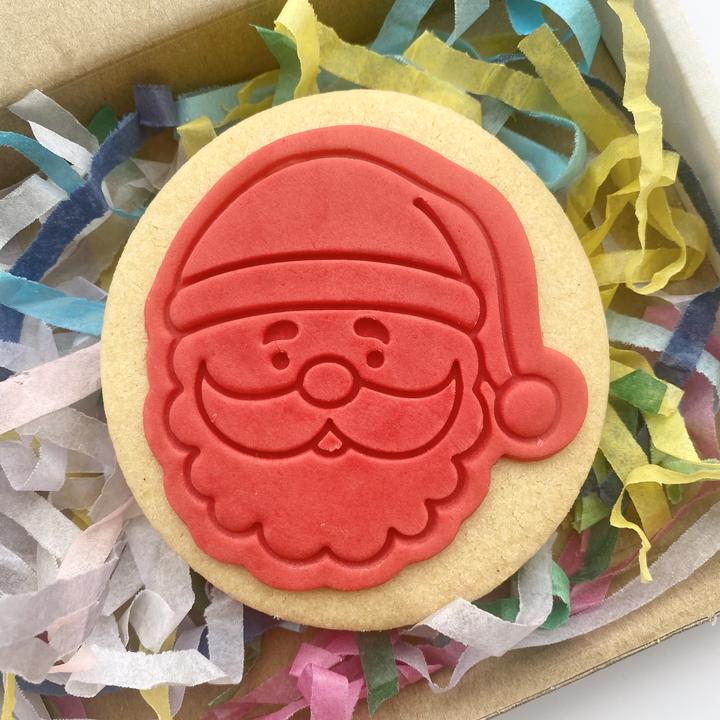 santa head vegan biscuit