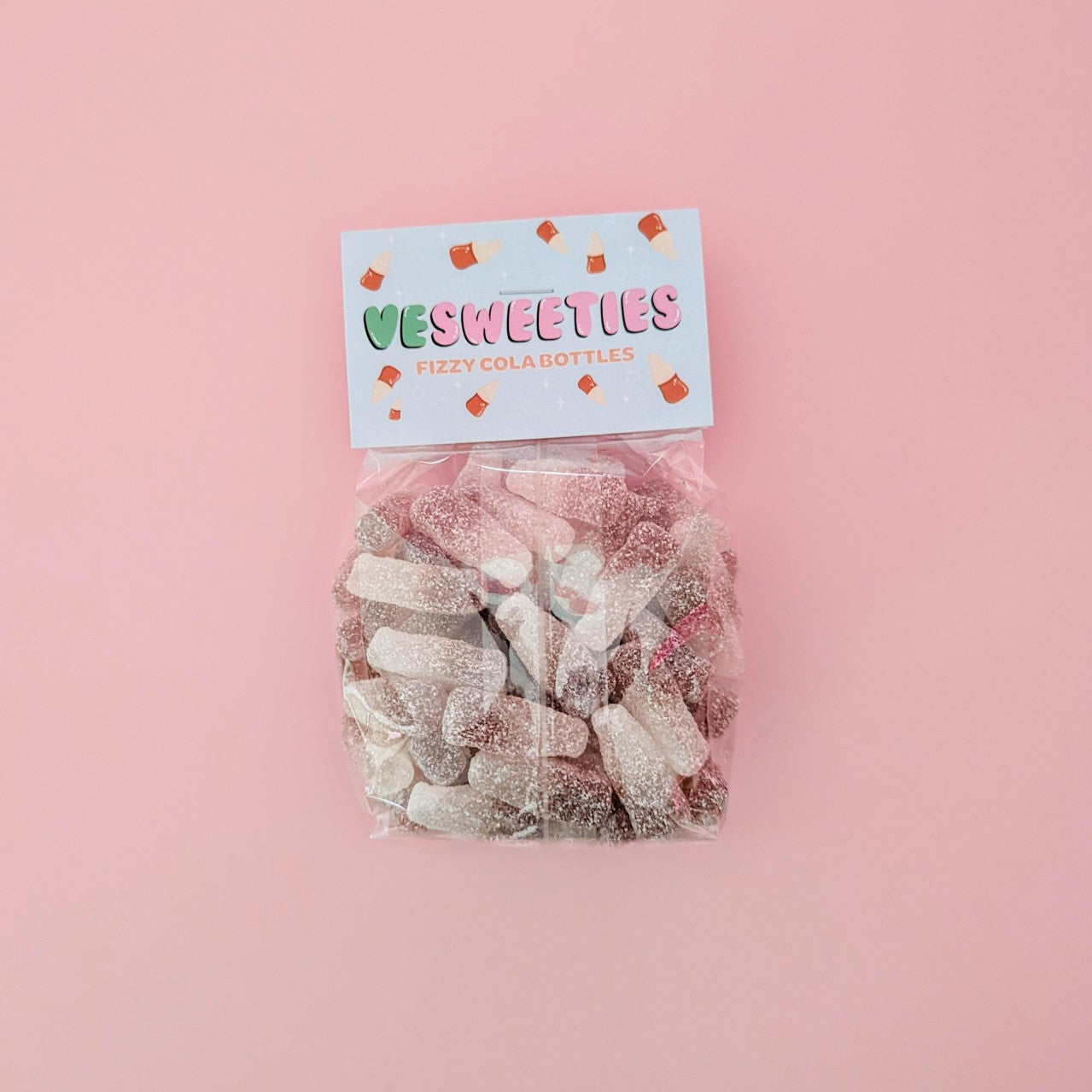vegan sweets cola bottles bag