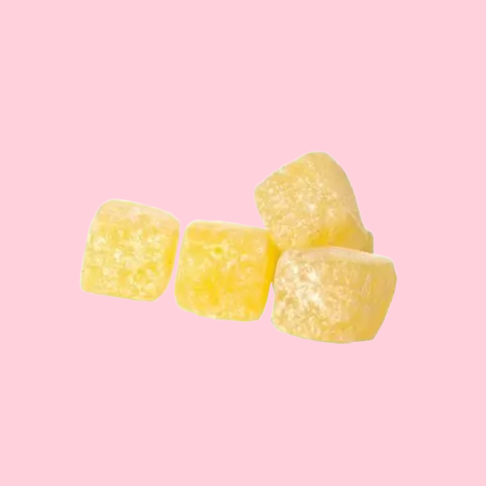 Pineapple Cubes vegan hardboiled sweets 
