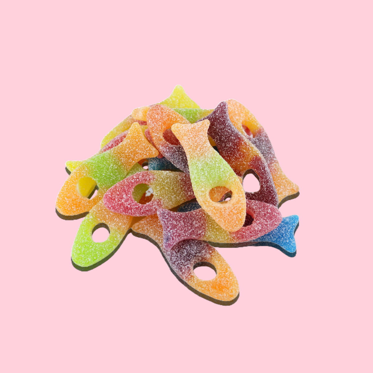 Fizzy fish vegan sweets