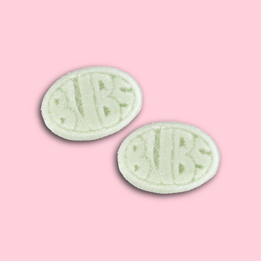 Bubs pear Foam vegan sweets