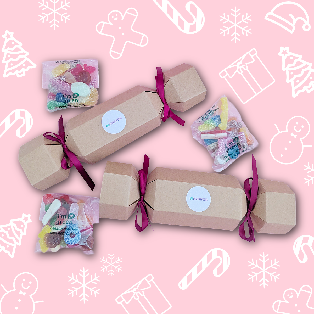 Vegan Christmas Candy Cracker