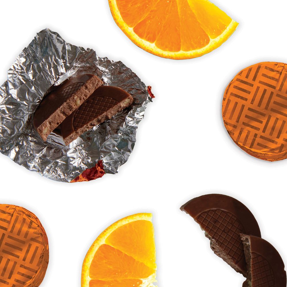 Whitakers dark chocolate orange crisps