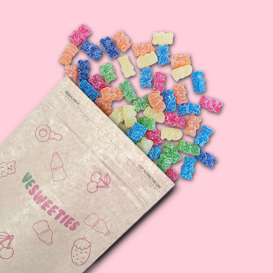 Vegan sweets Fizzy bear pouch 