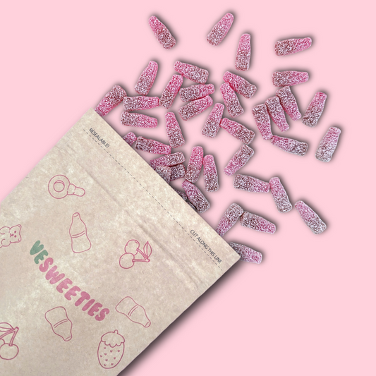 Cherry bottles vegan sweet pouch