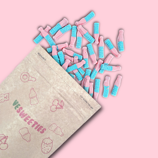Vegan Sweet pouch bubblegum bottles 