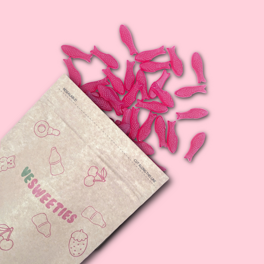 Cherry fish vegan sweet pouch