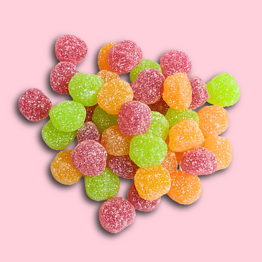Vegan fruity fizzy pastilles sweets