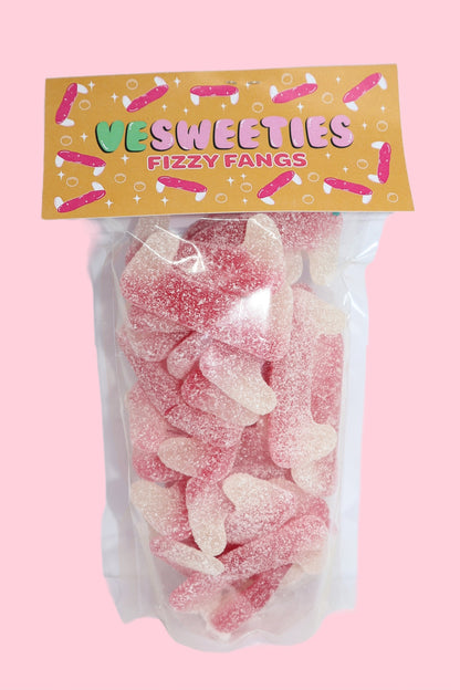 Vegan fizzy fang sweet pouch