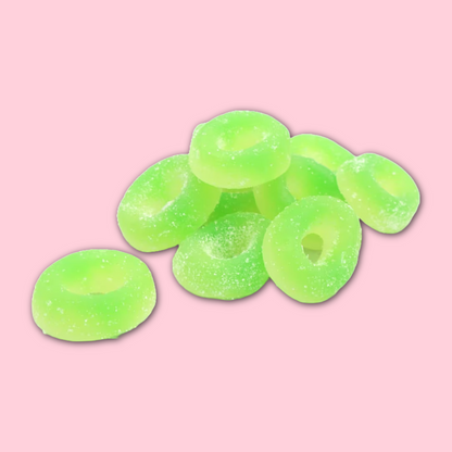 Fizzy apples vegan sweets