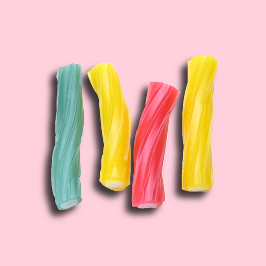 Mini fruit twists vegan sweets