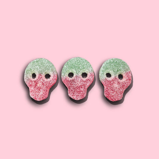 Watermelon Skulls vegan sweets