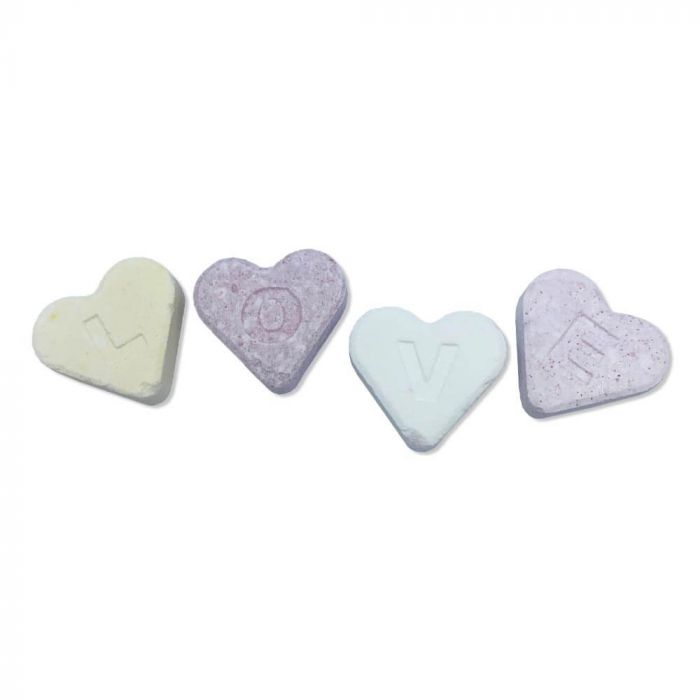 Candy hearts vegan sweets