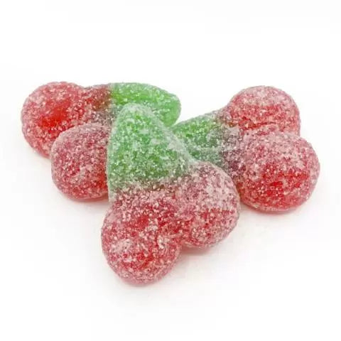 Fizzy cherries gluten free vegan sweets