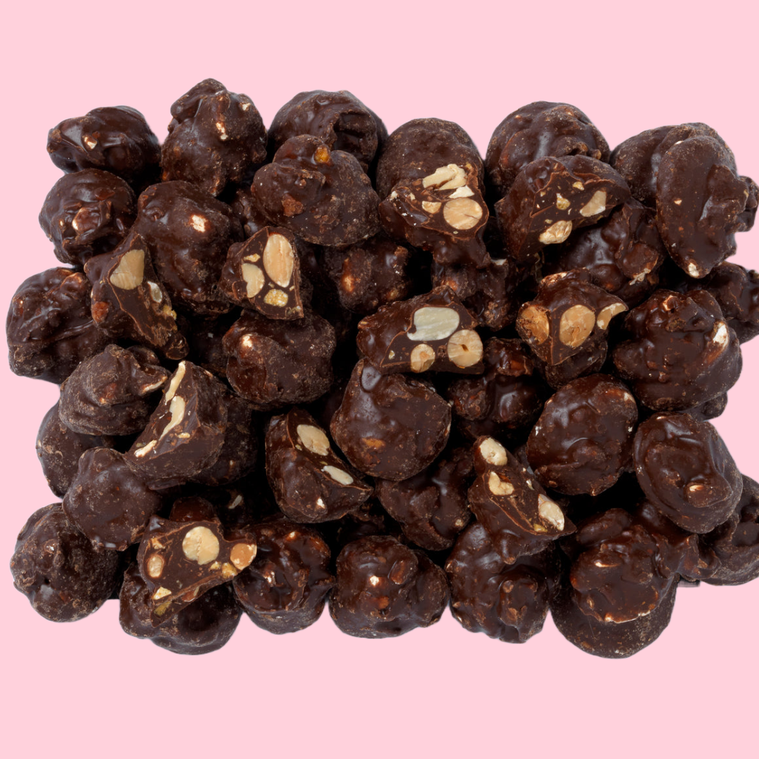 Salted caramel peanut clusters