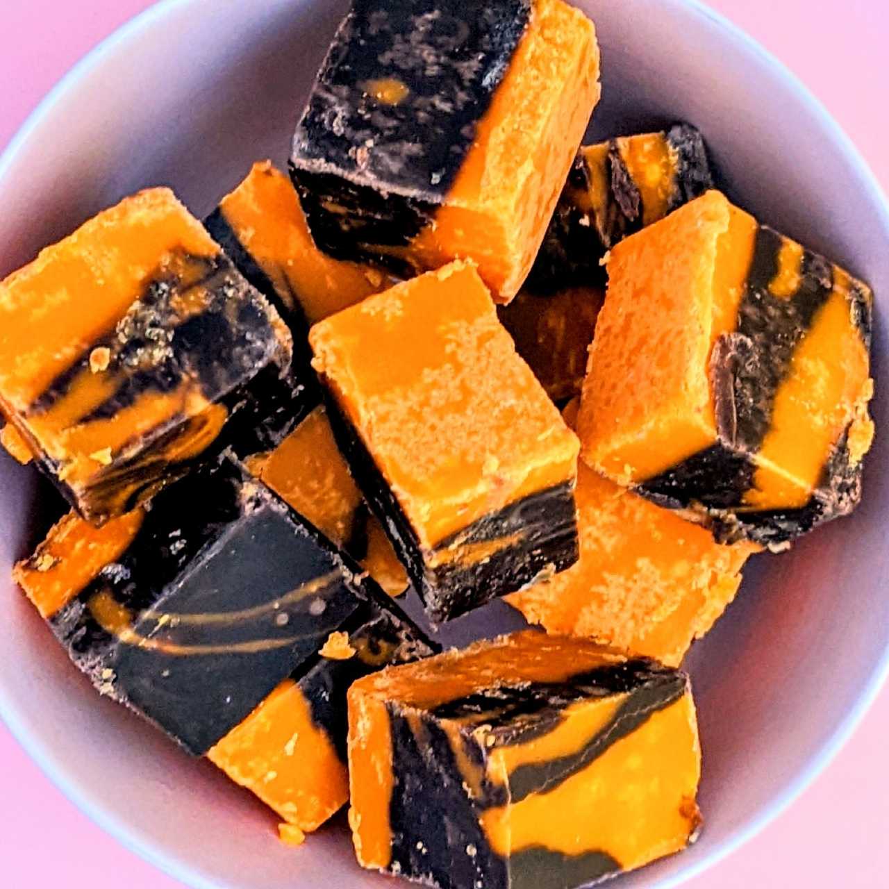 Vegan chocolate orange fudge