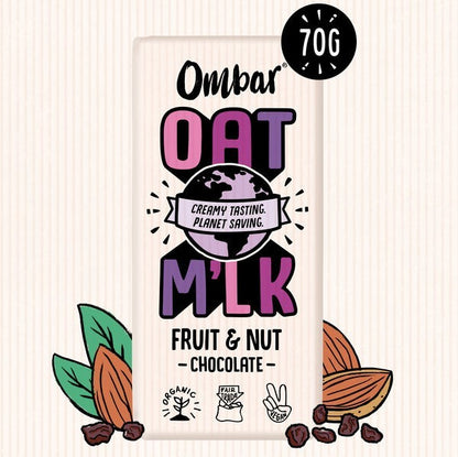 Ombar vegan fruit and nut chocolate bar
