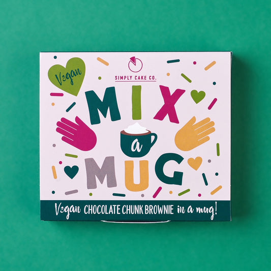 Vegan brownie in a mug