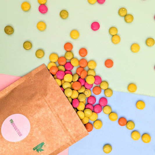 Vegan chocolate drops pouch