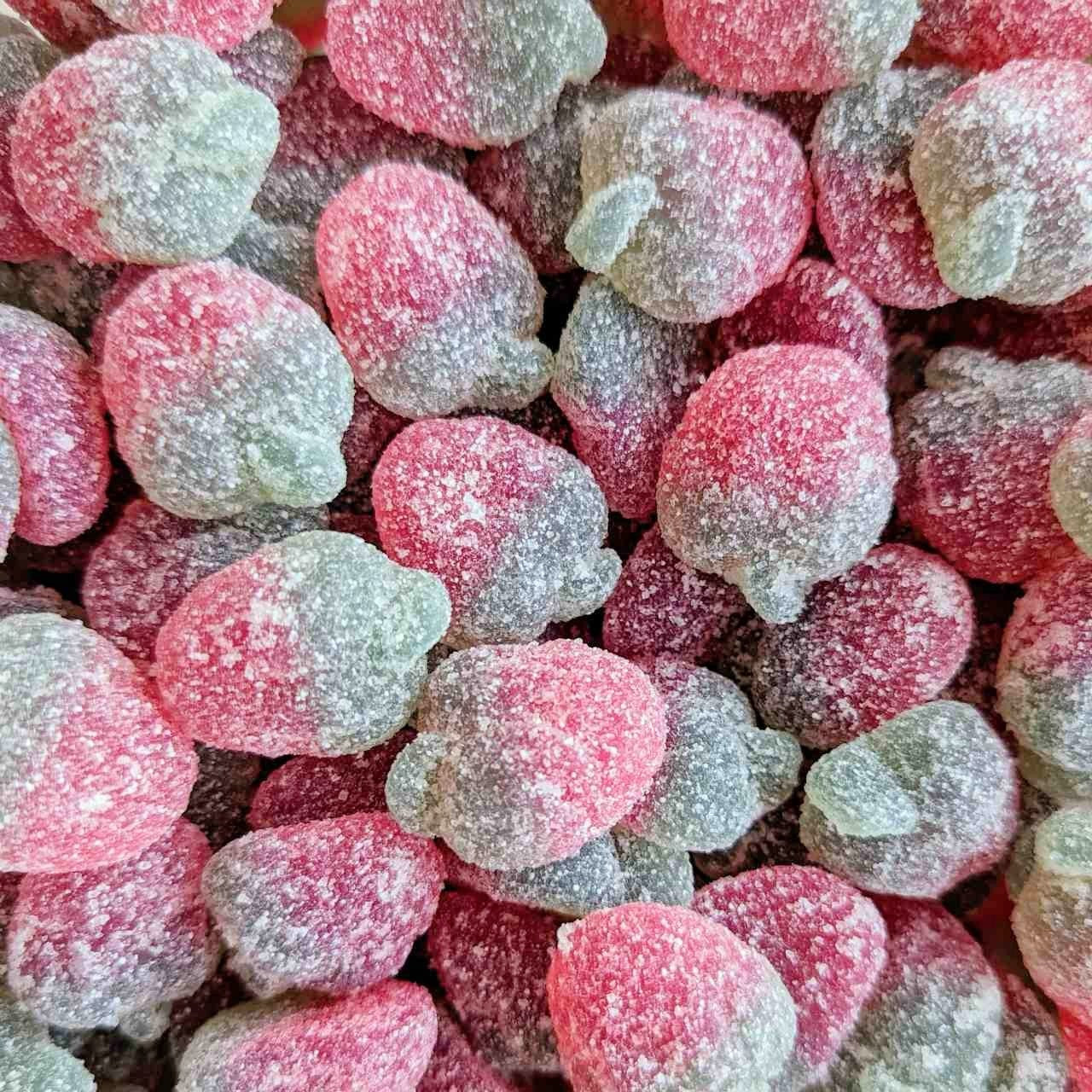 Jelly strawberry vegan sweets