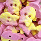 vegan sweets raspberry lemon foam skulls